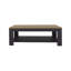 Rectangular Coffee Table With Lower Shelf, Wenge And Natural Oak