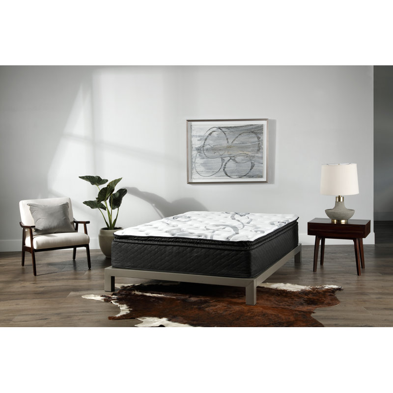 Matelas hybride à plateau-coussin moelleux 13,5 po Casandra, Grand