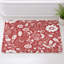 Tapis de bain noir à motif floral-1966388056-2054511572