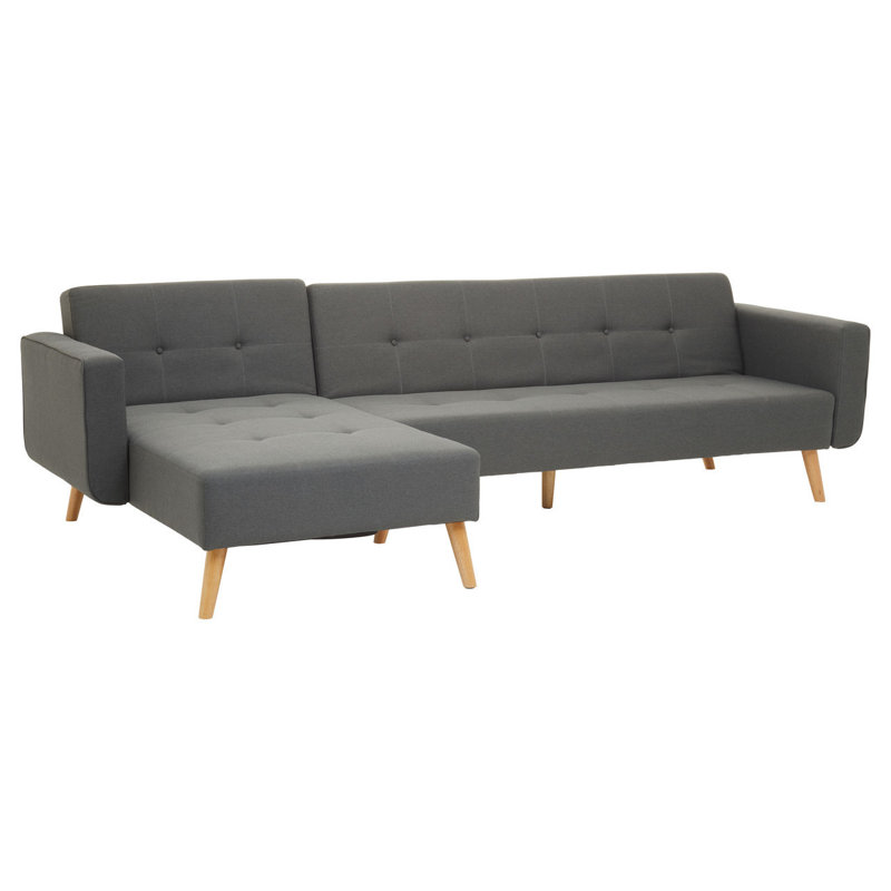 Glenda 4 Seater Sofa & Chaise, Grey