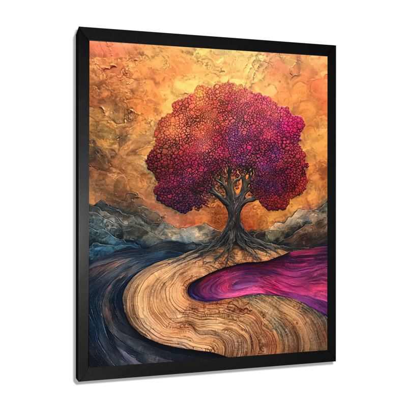 Sadiq - Landscapes Canvas Wall Art, Black, 20" H x 12" W, Single Picture Framed Print