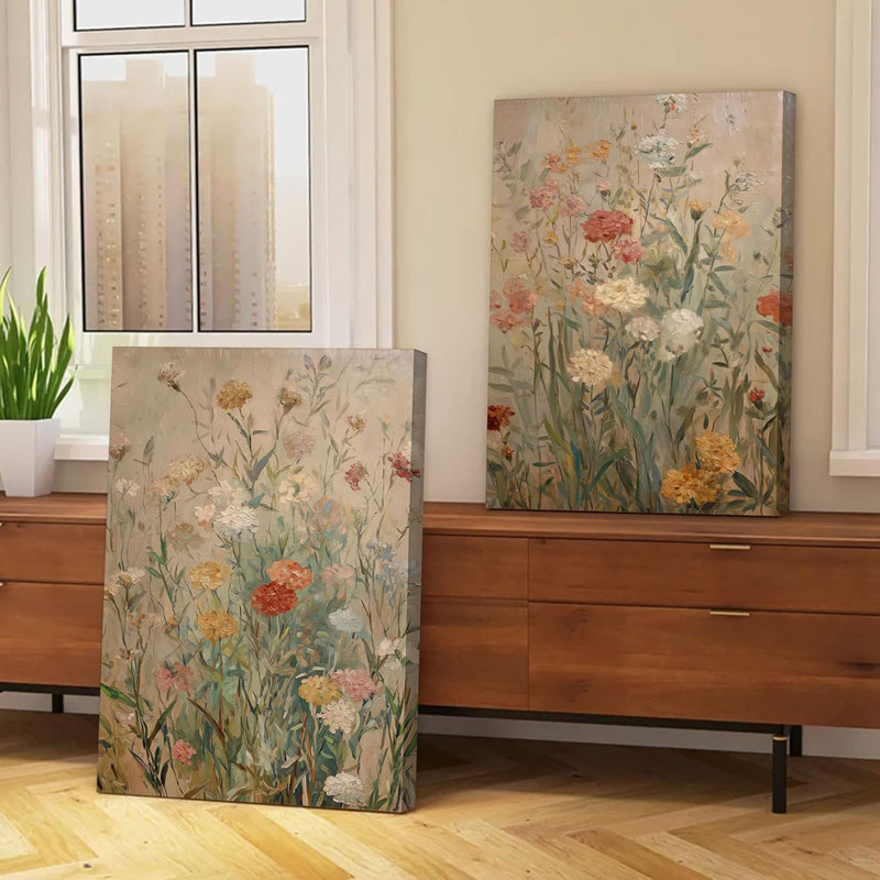 2 Piece Wrapped Canvas Print, 60 cm H x 80 cm W