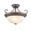 Plafonnier semi-encastré 2 lumières Snediker-889795170-889795174