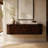 Chunky Chestnut Floating Bedside
