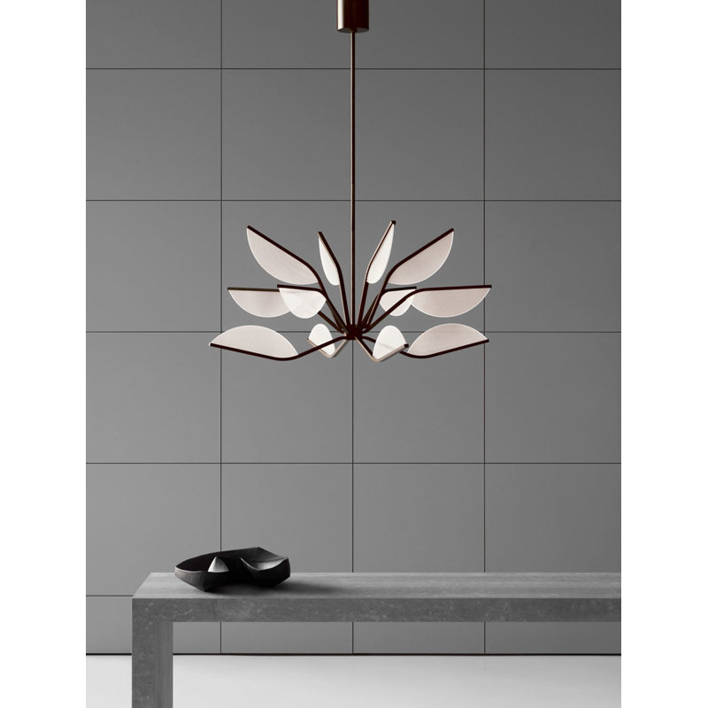Belterra 12 - Light LED Chandelier, 23.3" H x 48" W x 48" D, Matte Black