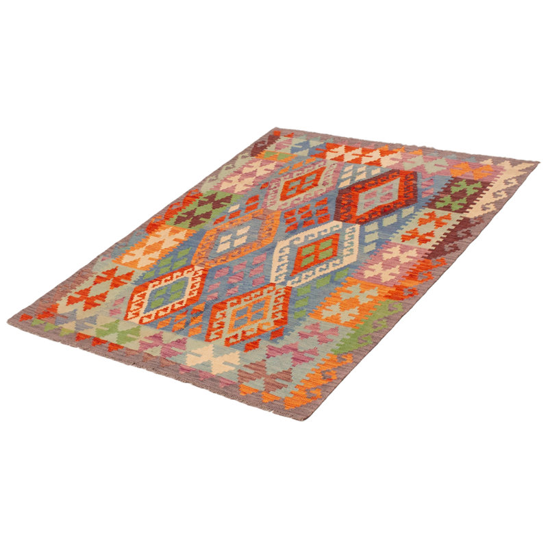 Tapis bleu foncé unique 4 pi 10 po x 6 pi 4 po Allesandra