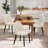 Upholstered Solid Wood Small Dining Chairs - Ergonomic Curve & Plush Padding for Multiple Spaces-1212921555