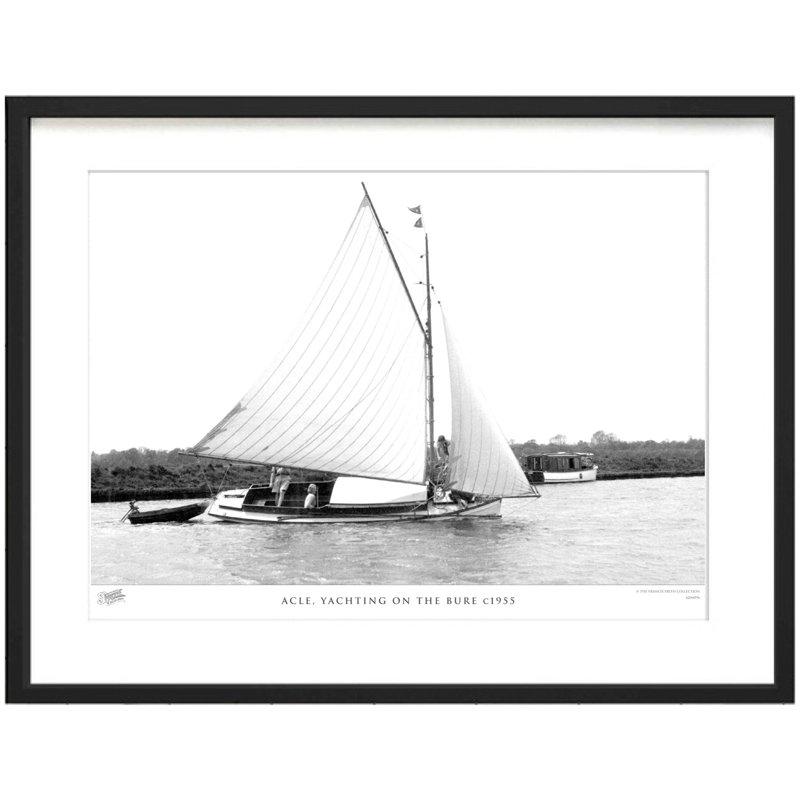 Acle, Yachting On The Bure C1955 by Francis Frith - Single Picture Frame Print, 28cm H x 36cm W x 2.3cm D