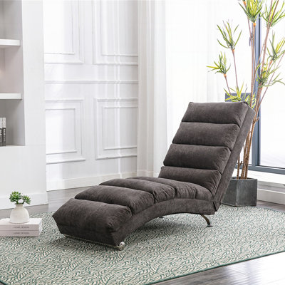 Élégant fauteuil de massage en lin rembourré avec 5 modes de vibration, conception ergonomique et assemblage facile