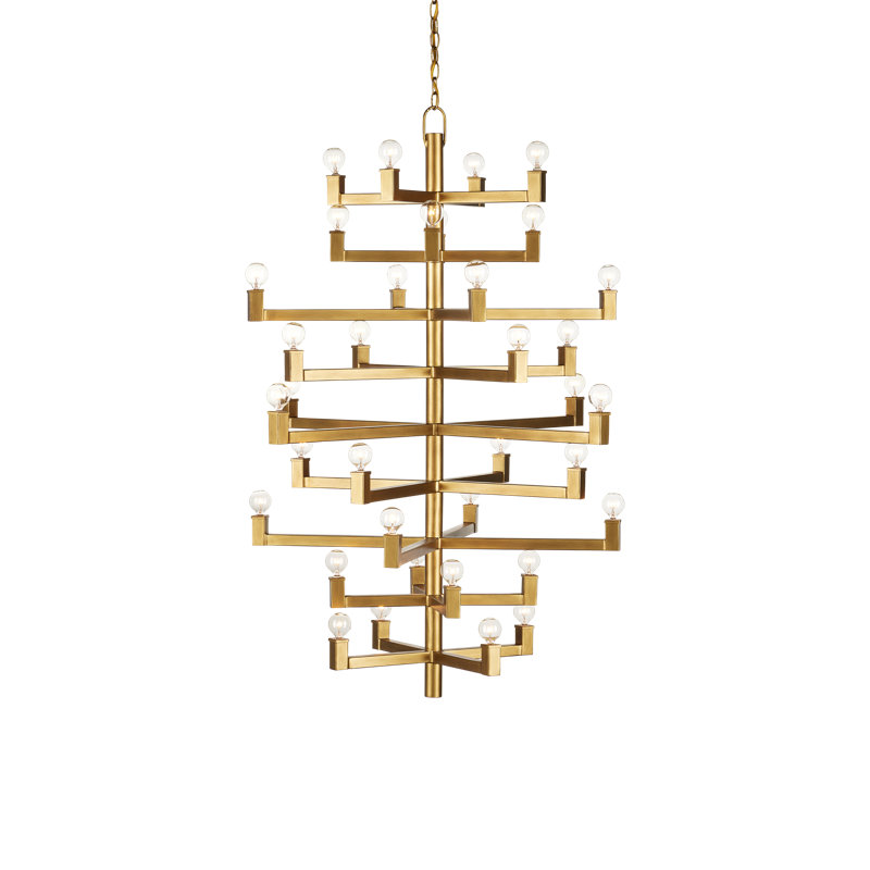 Andre 36 - Light Dimmable Tiered Chandelier