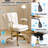 24" W Swivel Upholstered PU Office Chair-1376615208