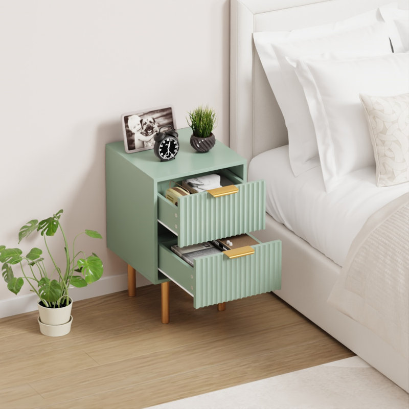 40cm W Manufactured Wood Bedside Table