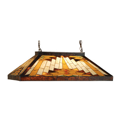 Luminaire suspendu linéaire pour table de billard 9 lumières Jamila