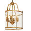 Dereham 6 - Light Brass Drum Pendant