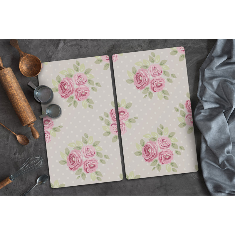 Maresca Colorful Leaves Flowers Chopping Board, 80cm L x 52cm W