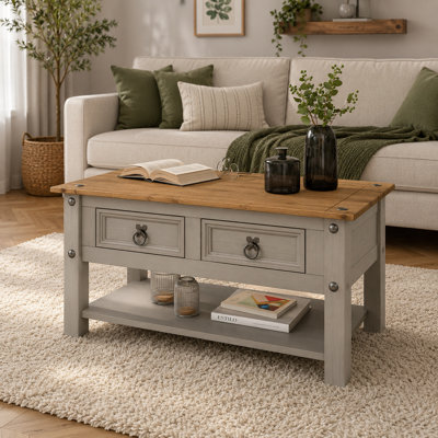 Crestone Four Leg Coffee Table with Storage