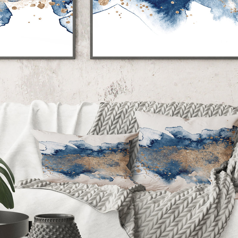 Abstract Throw Pillow, 16" x 16"