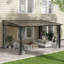 Pavillon de jardin en aluminium, pavillon en polycarbonate mural-110744120