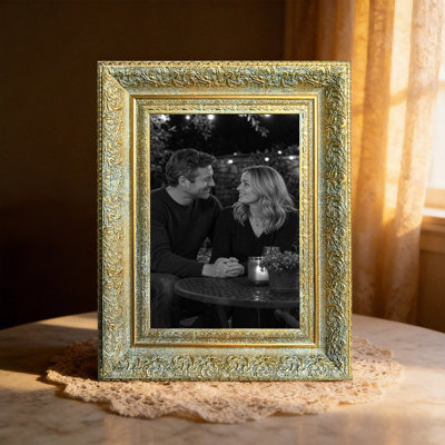 Antique Gold 3 PCS Cozy Picture Frame for 8" x 10" Photos and Pet Photo Display