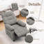 Fauteuil inclinable KORSER, fauteuil inclinable pour le salon, petit fauteuil inclinable pour les petits espaces, poches latérales-1784828805
