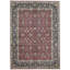 Marquis Wool Oriental Area Rug in Wine/Navy