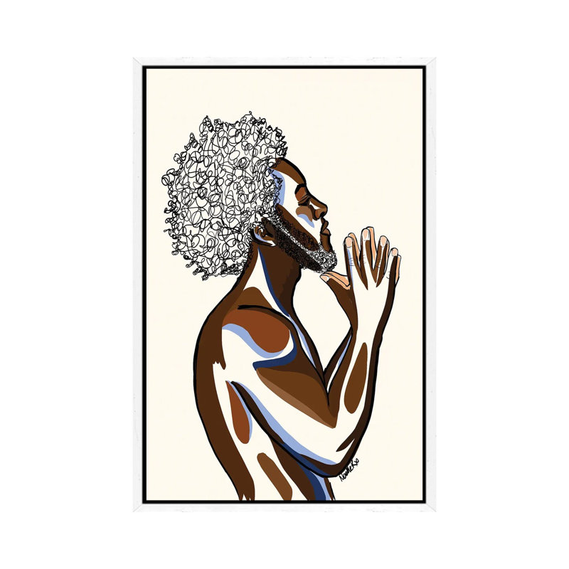 Brother by NoelleRx - Print on Canvas, 101.6 cm H x 66.04 cm W, White Framed