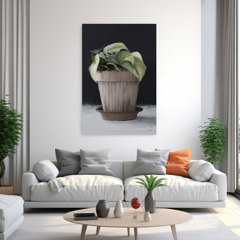 Farmhouse Philodendron, plante contemporaine, H 60 po x l 40 po
