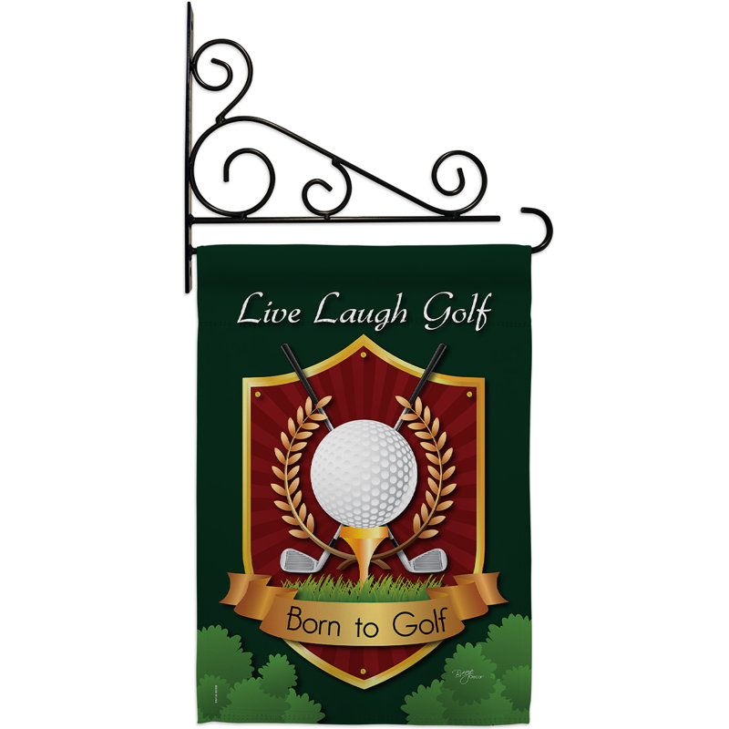 Double Sided 18.5'' H x 13'' W Polyester Flag Set