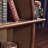 Aluminum leather sailing shaped bookcase