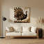 Birds Wild Turquie, art mural en métal beige-801468684