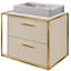 Aquagrande 18.5'' L Bathroom Sink-1208464128
