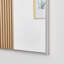Alcantera Rectangle Metal Frame Wall Mirror Simple and Elegant Modern Design-66167304-66167305