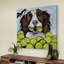 « tara aime tennis », impression sur toile tendue-14950271