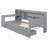 Wooden Daybed With 3 Drawers, USB Ports And Desk-1828014005-1828014003