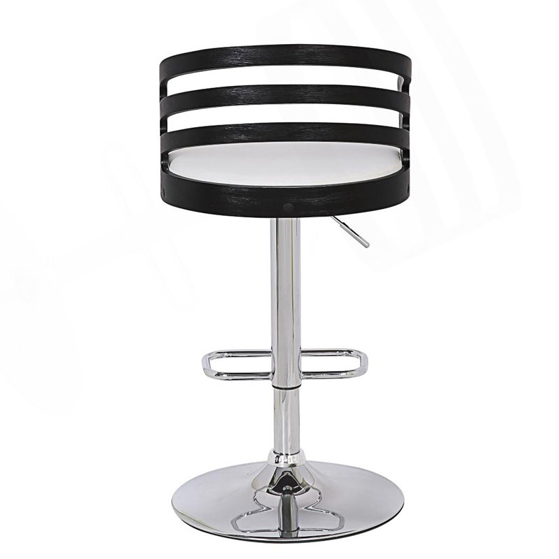 Tabouret de bar pivotant réglable avec coussin