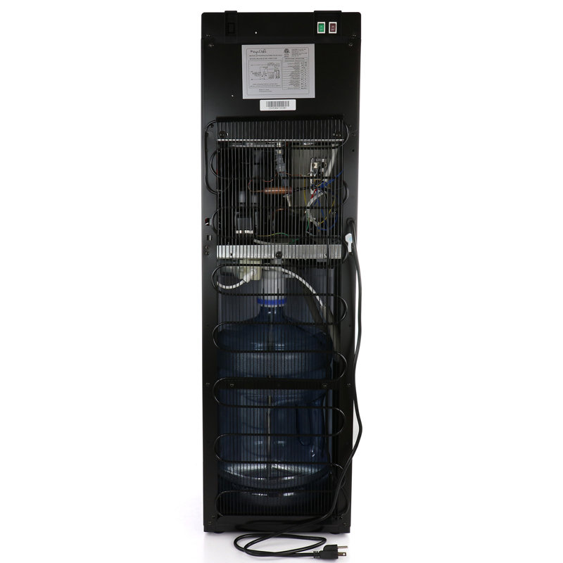MegaChef Black Bottom Load Hot and Cold Water Dispenser