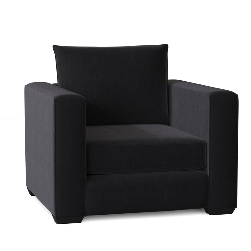 Fauteuil de 41 po de large Aceyn, Bleu marine Entice
