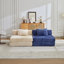 Canapé-lit de plancher convertible à compression avec structure de forme fixe, canapé modulaire à assise simple sans os, sans assemblage, idéal pour plusieurs espaces-550843792