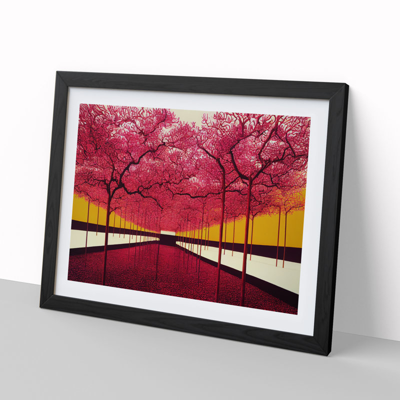 Brilliant Trees - Single Picture Frame Print, 46cm H x 64cm W x 2cm D, Black Framed