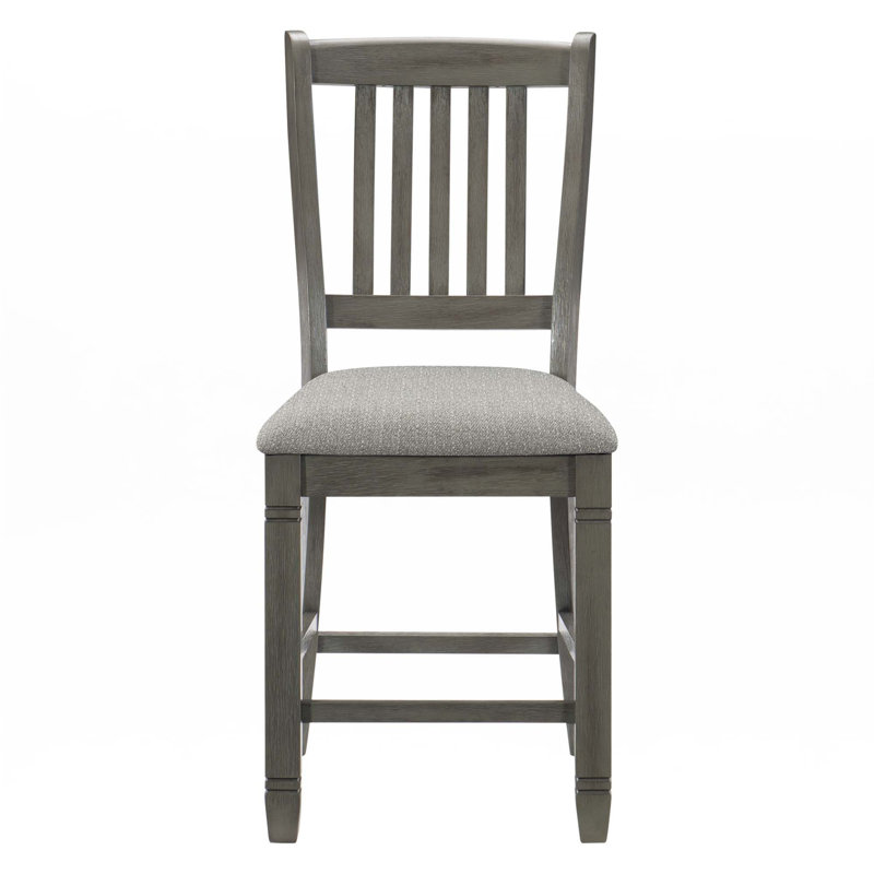 Counter Height Chairs 2Pc Set Dining Room, Antique Grey