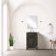 Meuble-lavabo simple en chêne brun avec comptoir en acrylique fabriqué à la main-754522139