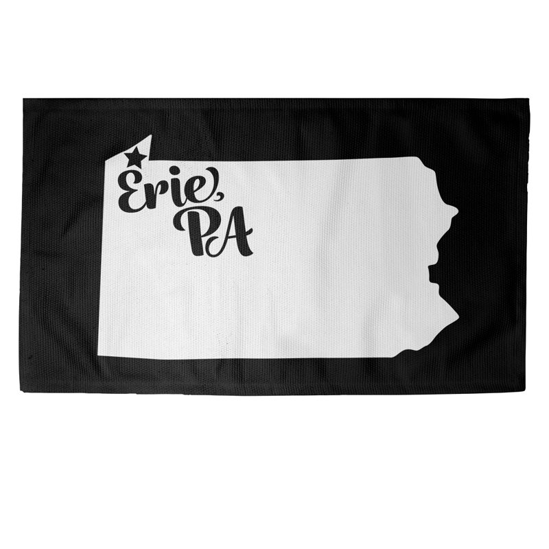 Tapis noir zone erie pennsylvanie, Rectangle 5 pi x 7 pi