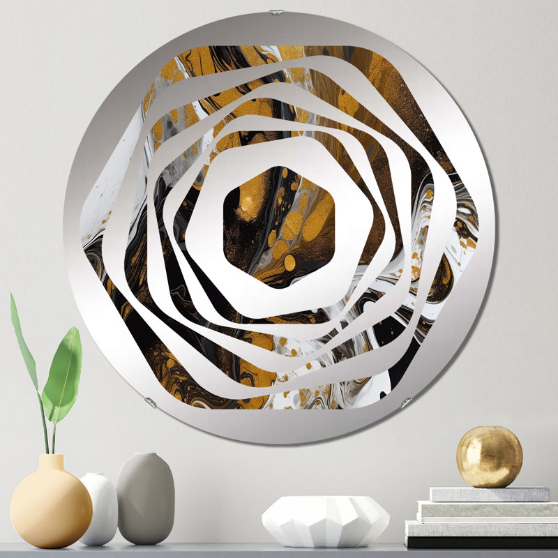 Danuj - Miroir décoratif Amorphe, 23,6 po x 23,6 po