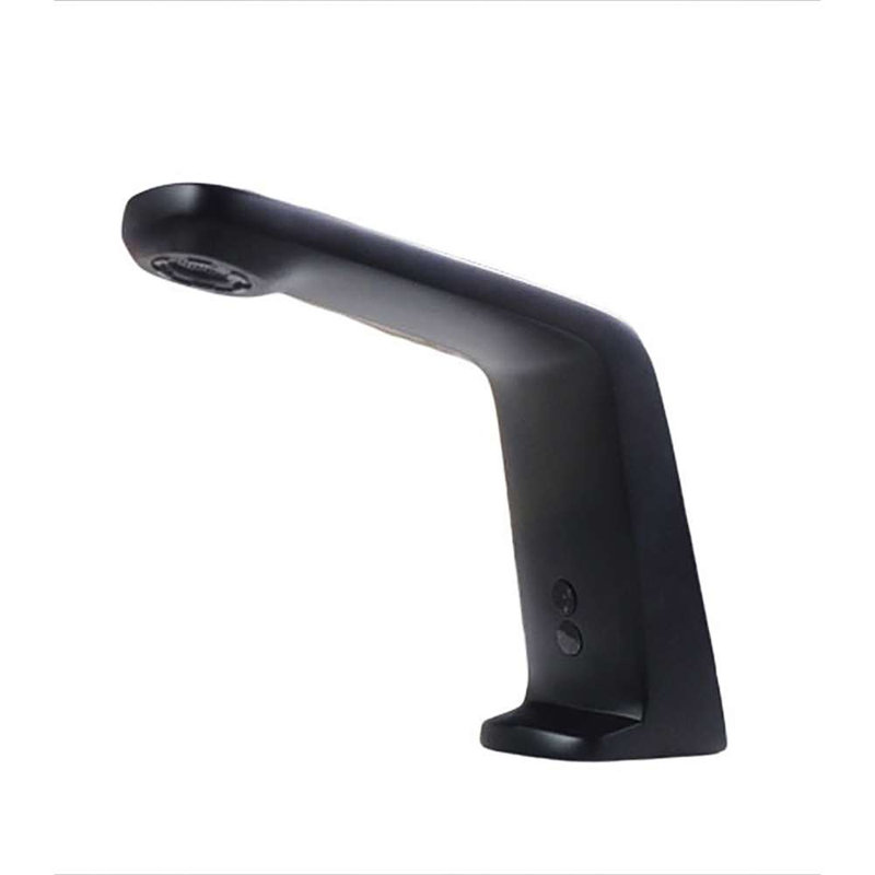 Touchless Bathroom Faucet Sleek Matte Black Design for Modern Hands Free Convenience