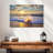 Sunset Over Beach Canvas Print-854090801
