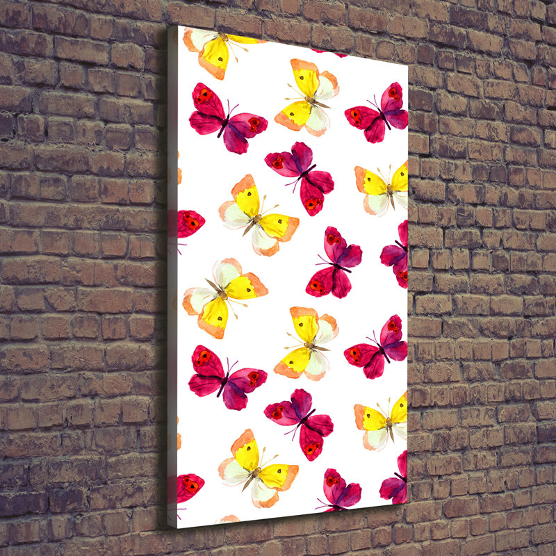 Colourful Butterflies - Wrapped Canvas Print