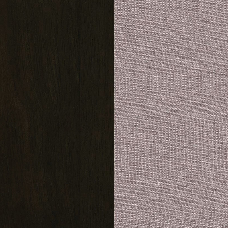 De 2 chaises de salle à manger avec revêtement en tissu taupe, ergonomique pour une occasion gracieuse, siège d'une hauteur de 19,5 po