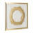 Hand Painted Ring of Gold Textured Abstract Wall Art, Gold and Ivory, 47 W x 3 D x 47 H Inches
