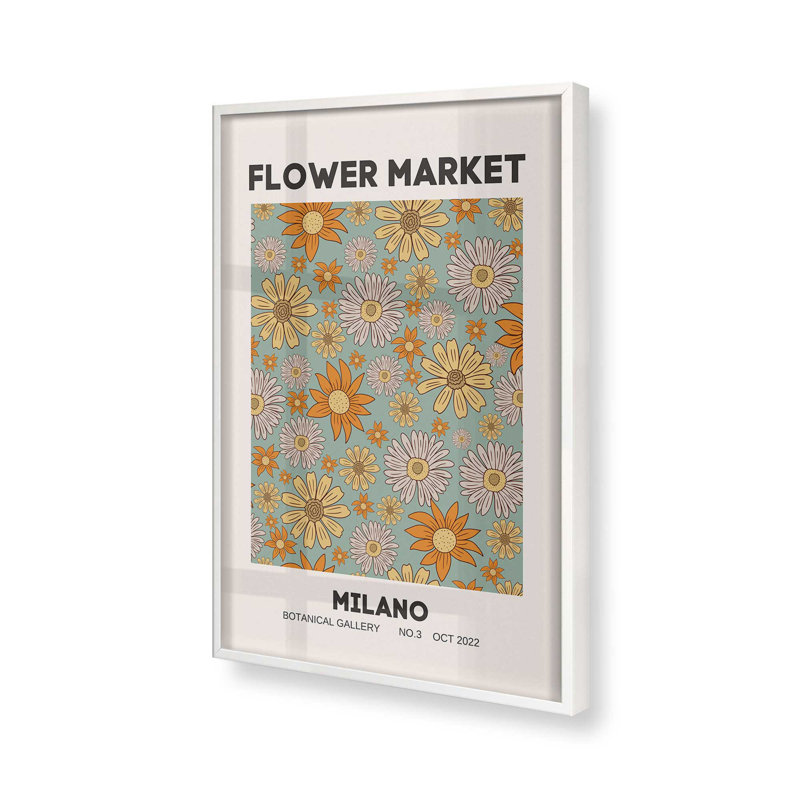 «Soft Soft Acanthus» par William Morris, reproduction, H 25 po x l 19 po, Cadre blanc, Orange