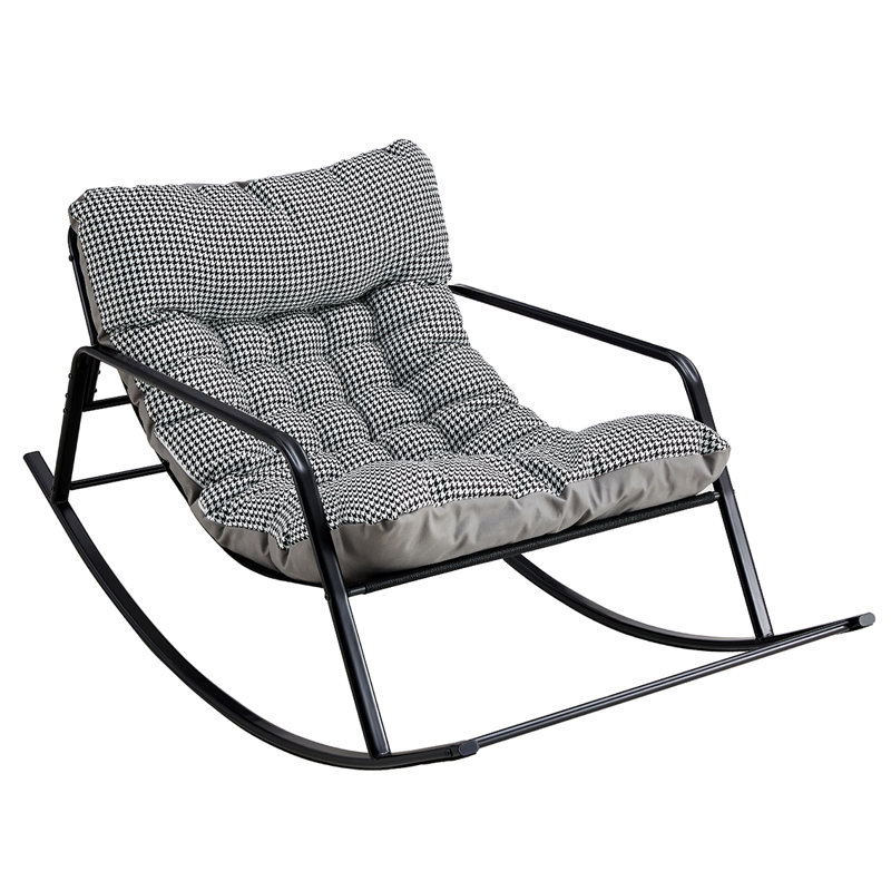 Chaise berçante d'extérieur en métal Fiona